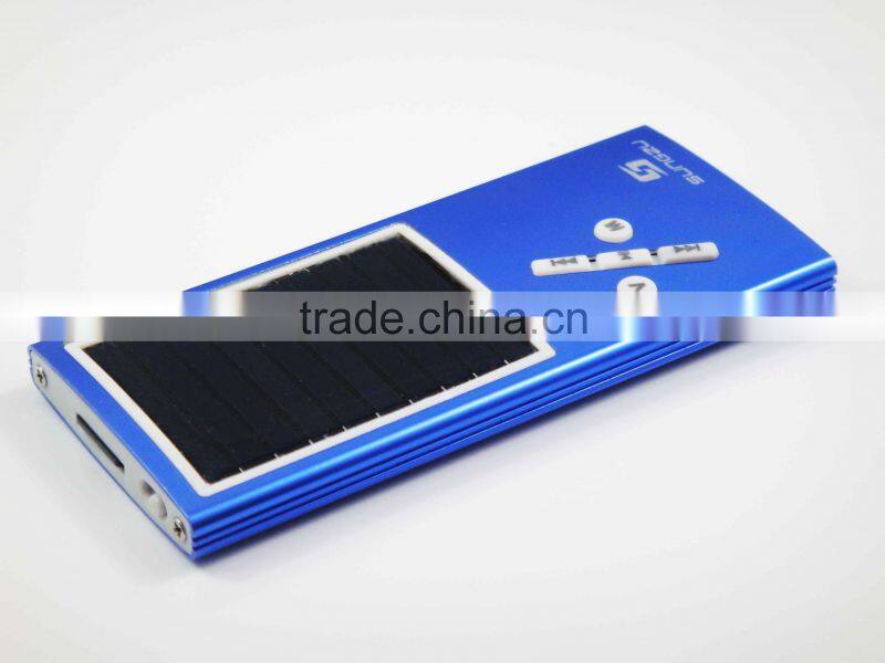 2016 factory mp3 player solar powered