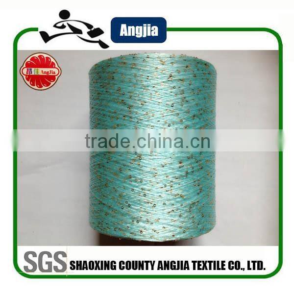 2MM golden polyester sequin yarn / Paillette yarn