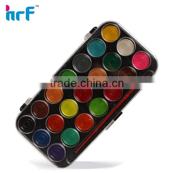 12 pcs Oval Shaped Water Color Cake with Art Brush
