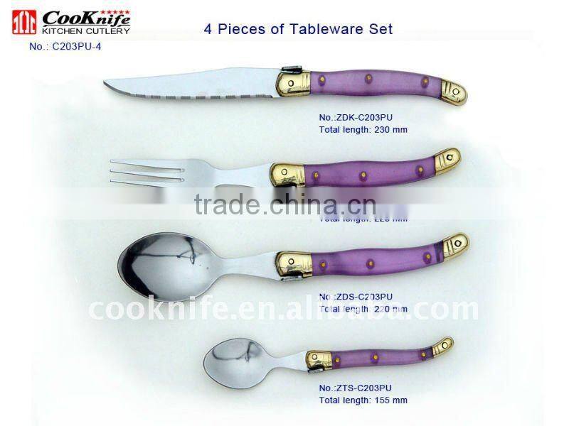 6Pcs Plastic Picnic Tableware Set Travel Picnic Set