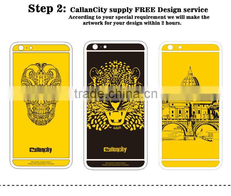 Real genuine leather for iphone 6s cover luxury custom