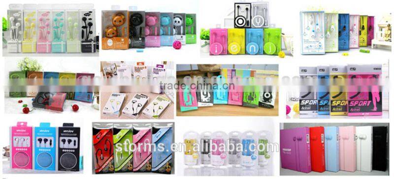 Fashional and Novelty colorful inear earbuds with mic for iphone
