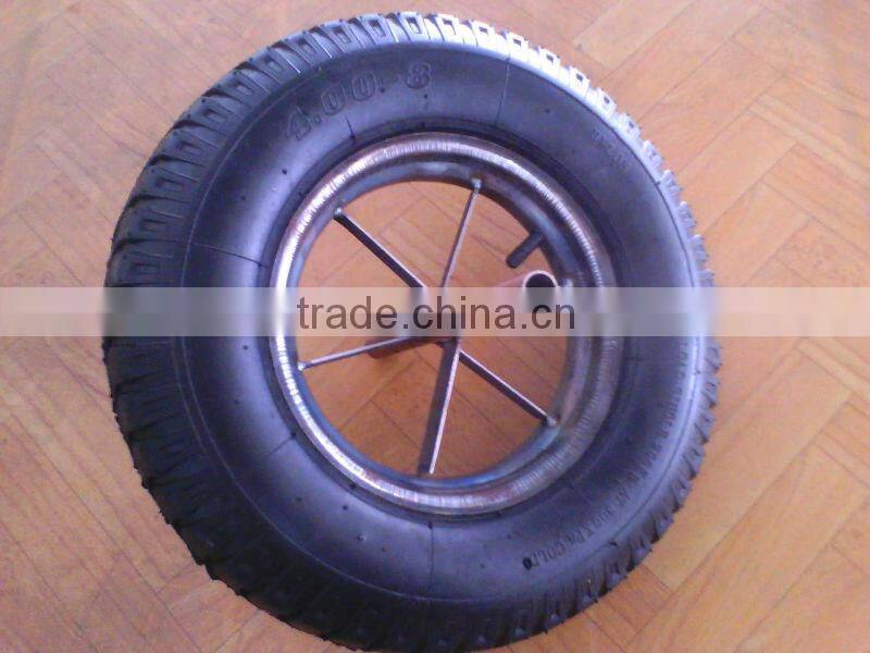 wheels and pneumatic tires for wheelbarrow 4.80/4.00-8