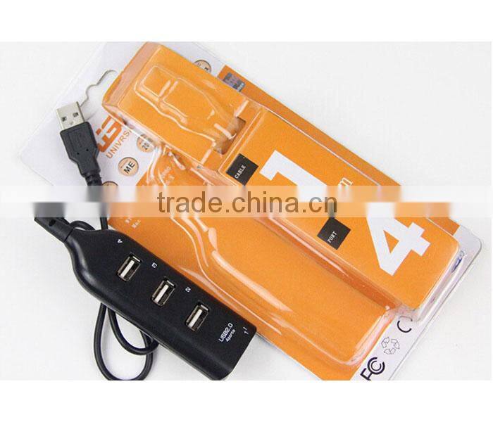 New High Speed 4-Port Splitter USB 2.0 Hub powered Adapter For PC Laptop Notebook