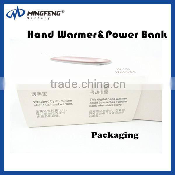 Fashion Hand Warmer Charger ,USB Rechargeable Hand Warmer Power Bank 3500mah