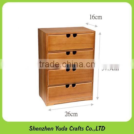 Floor standing wooden storage case MDF drawer in bedroom