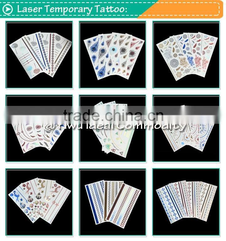 Laser Self Adhesive Body Jewel Butterfly Tattoo Sticker