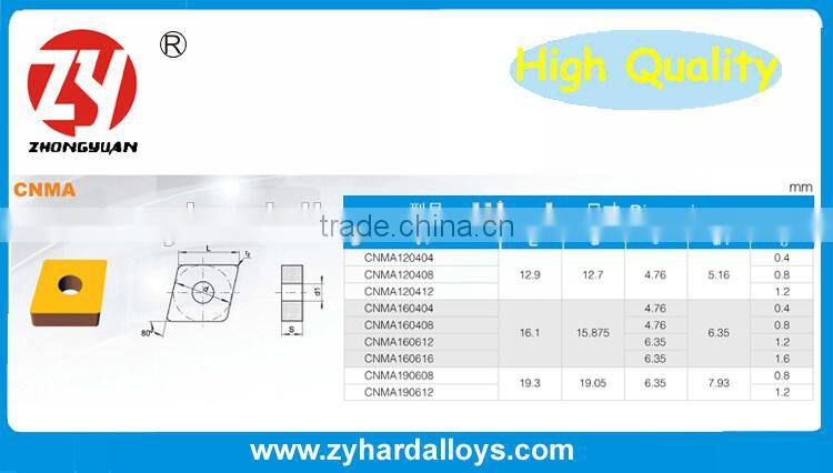 CNMA indexable tungsten carbide inserts