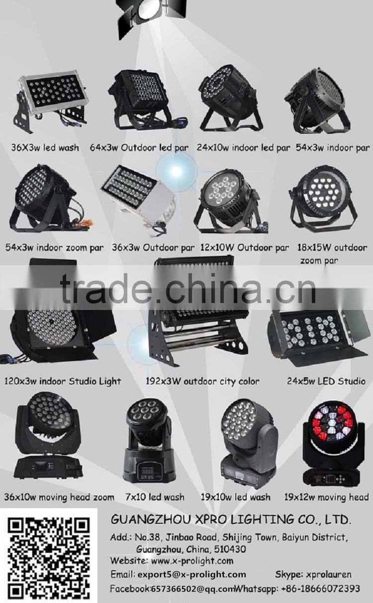 2015 high quality led par 6-in-1 18pcs lights waterproof
