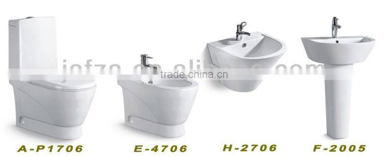 8010B Bathroom water closet squatting pan toilet ceramic