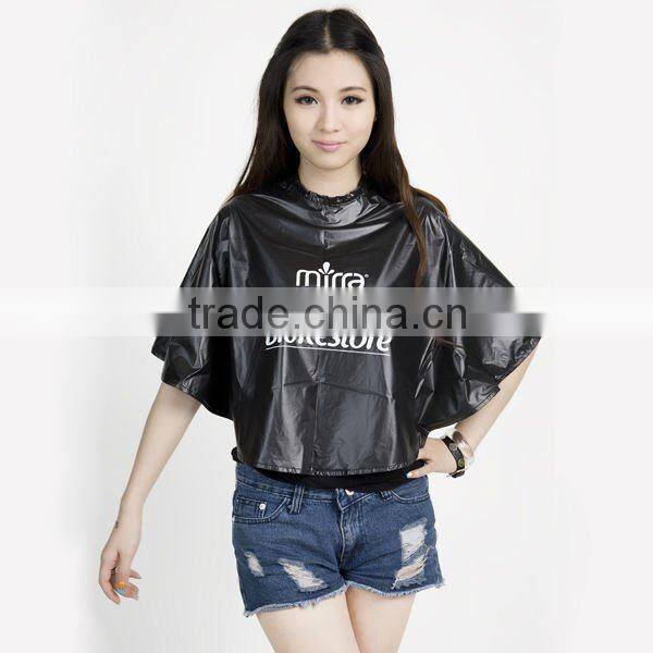 RED color hairdressing cape from manufactory cape for pvc