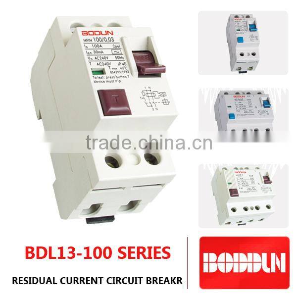 BDL13-100 high quality and hot sale rccb circuit breaker