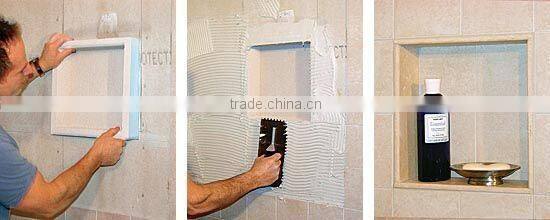 XPS ready to tile recessed shower niche