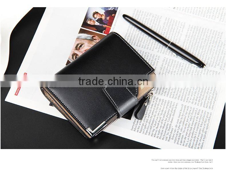 Fashion short man leather baellerry wallet