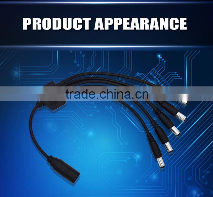 5.5 x 2.1mm DC Power Plug to Socket CCTV Lead Cord DC Extension Cable five in one