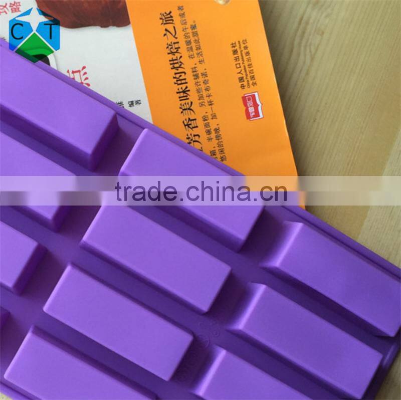 CTBED044 12 Even Rectangle Bulk Soap Making Supplies Decorative Pattern Decoration Heart Craft Art Silicone Soap Craft Molds