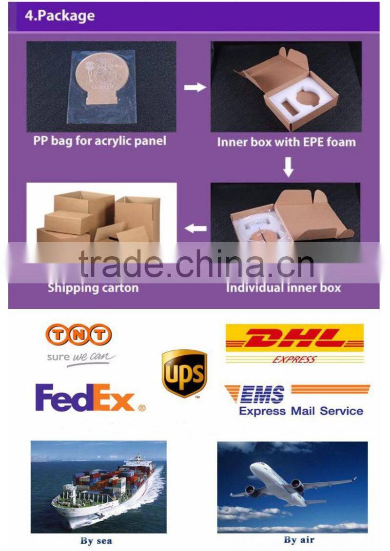 Hot acrylic 3D lamp for Christmas gift