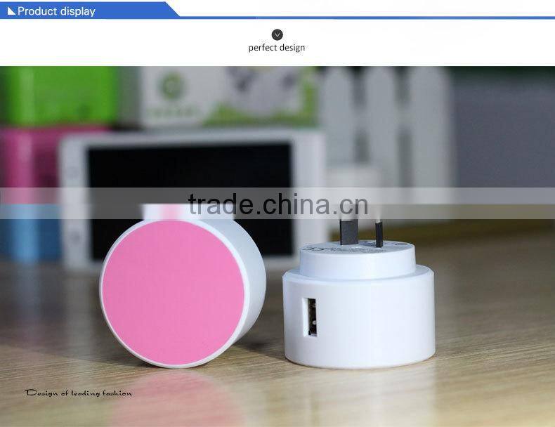 Fashion Mini Australia Standard High Speed USB Charger for Mobile Phone