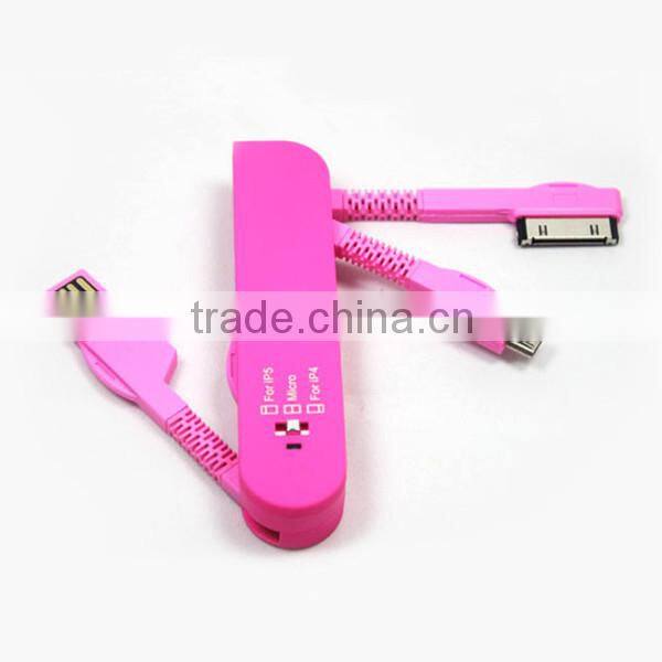 3 in 1 portable multifunction travel data lines