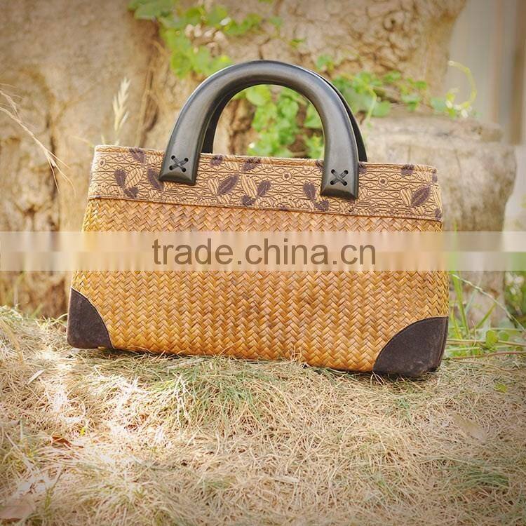 High quality straw bags beach handmade tote bags thailand straw bag summer beach bags