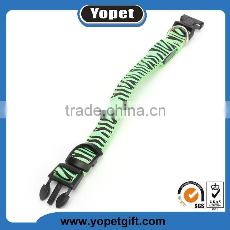 Hot Selling New Pet Products Factory Direct Sale Zebra Led Dog Collar