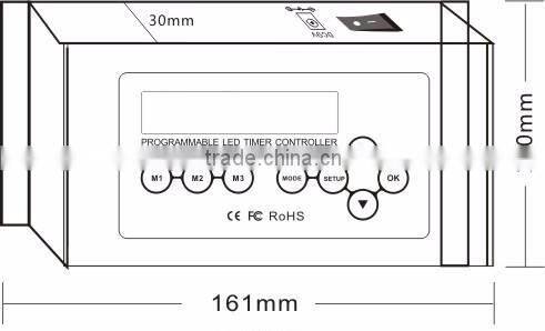 DMX 512 DIY multi changing patterns decorative light/ LED controller with LCD screen