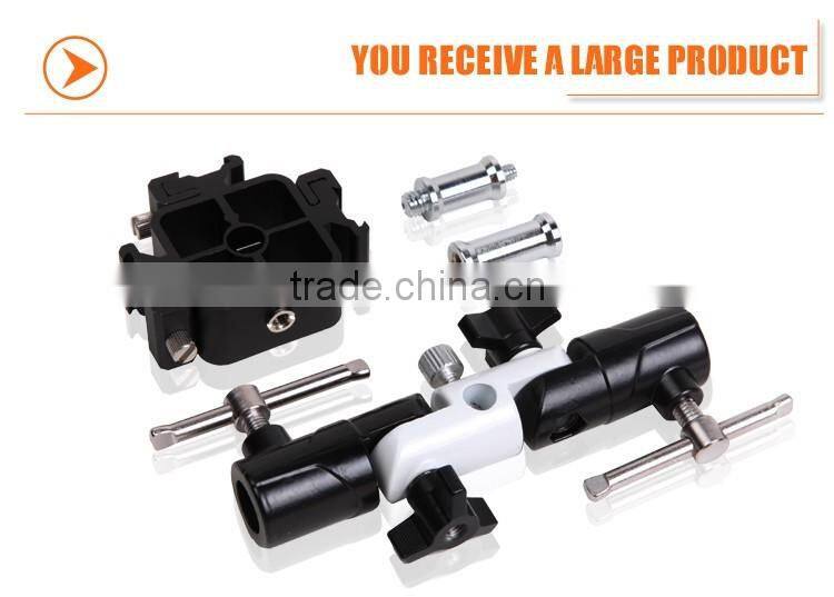 Factory supply Hpusn flash hot shoe umbrella holder socket bracket U-III with three holder