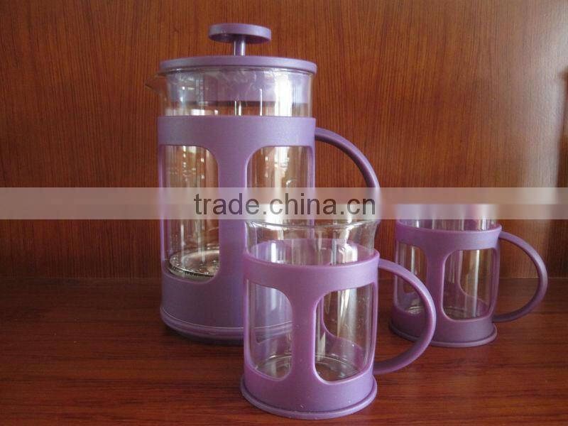 new design french press set with different color
