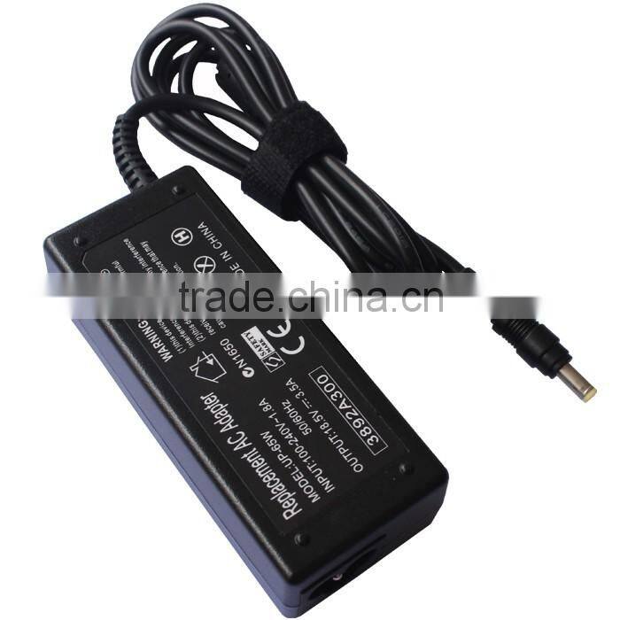 Laptop Power Supply Factory Wholesale AC DC Adaptor 65W 18.5V 3.5A For HP Adapter