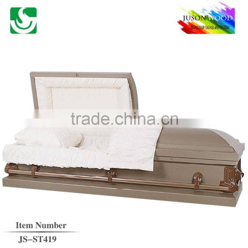 JS-ST419 cheap american style metal caskets wholesale