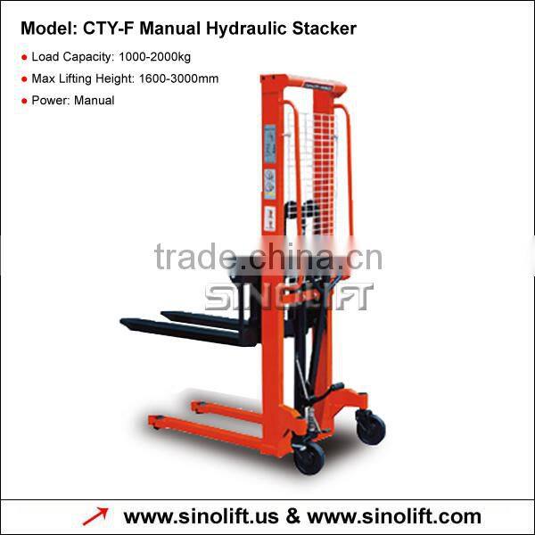 Sinolift-Manual Hydaulic Stacker with Cheap Price