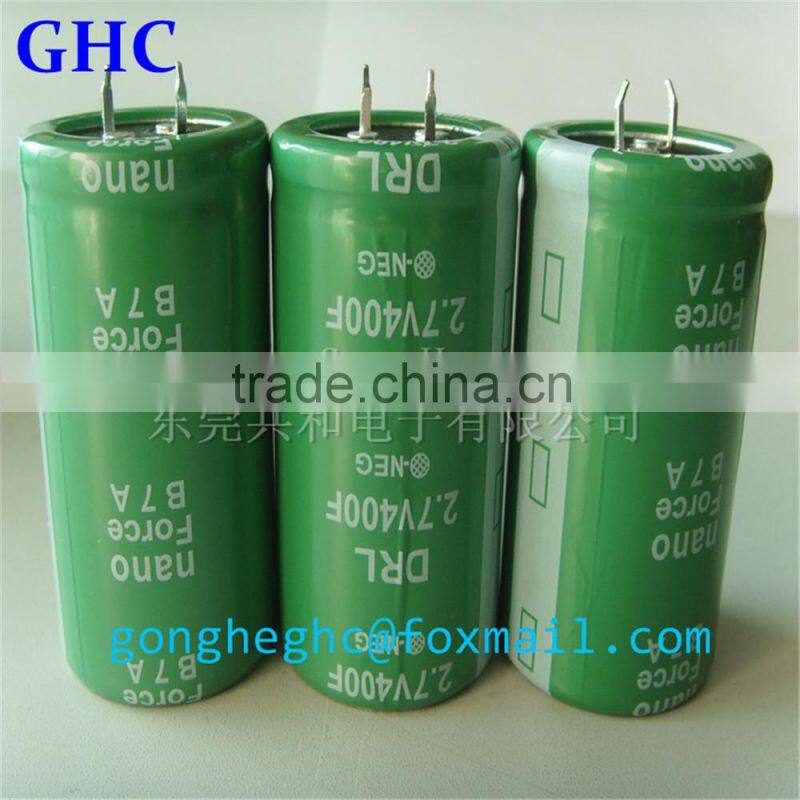 capacitance 400f 2.7v for car audio capacitor