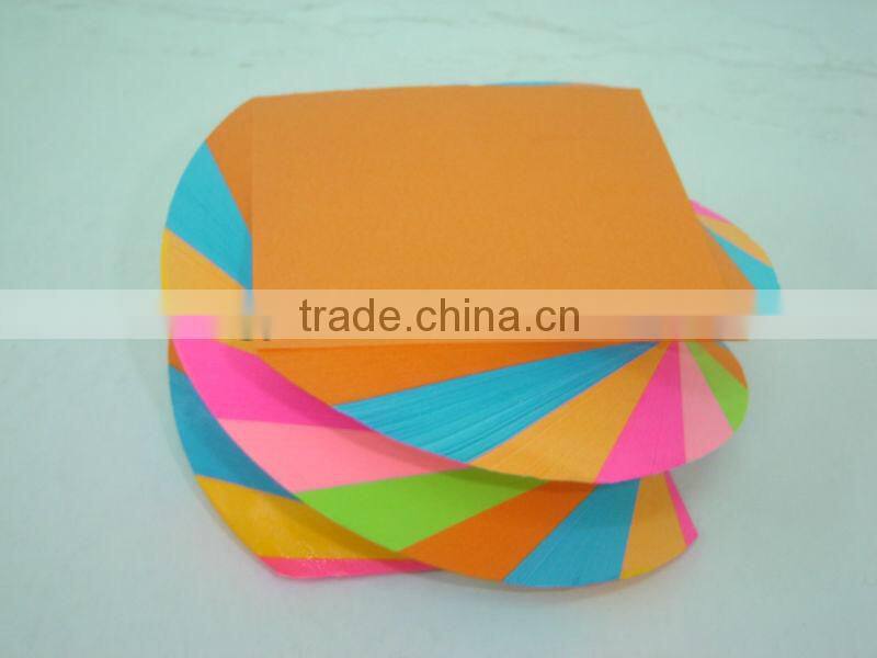 round memo cube writing block