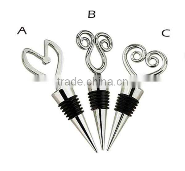 Heavy Duty Zinc Alloy Material Crystal Wine Stopper Wine Bottle Stopper