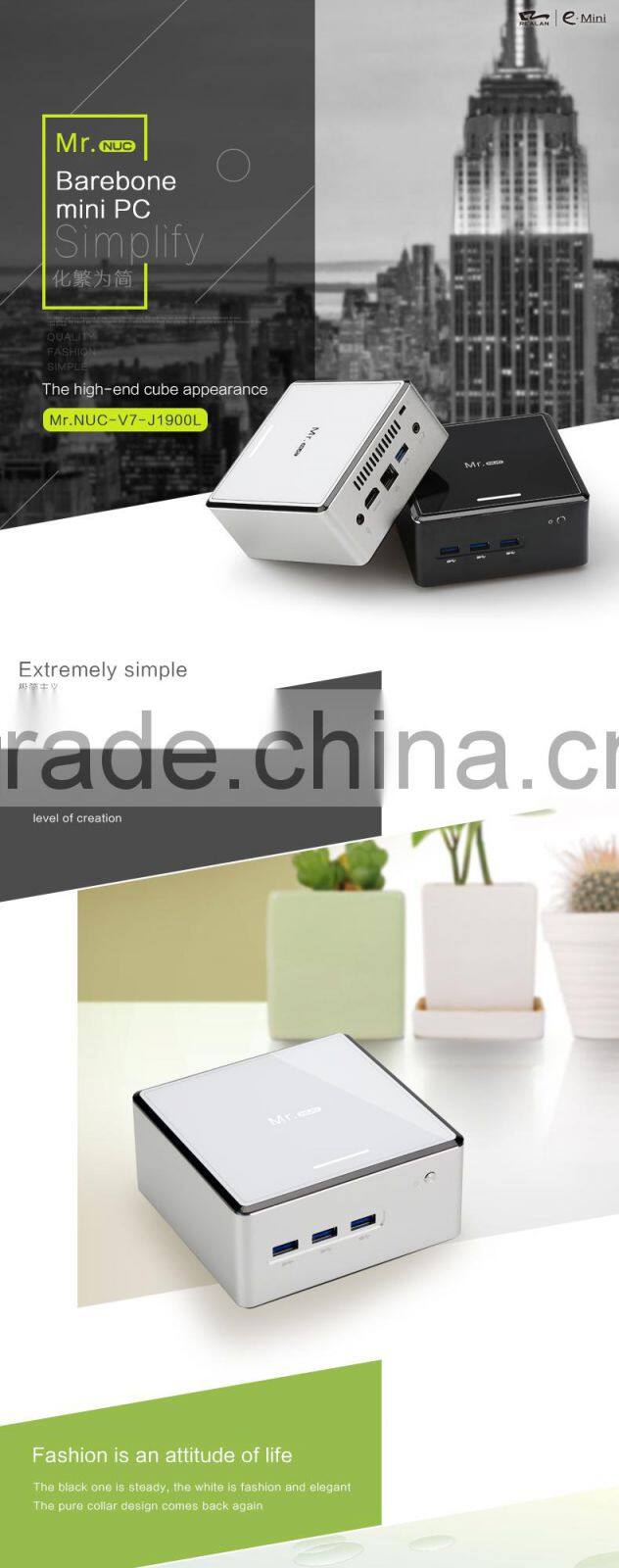 Desktop mini pc cpu intel quad core processor supporting windows xp linux Android wholesalers from Shenzhen