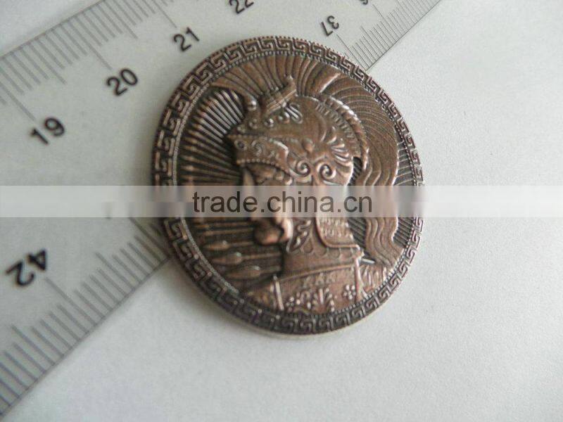 custom antique 3D metal coin/cheap metal coin/ challenge coin/metal token