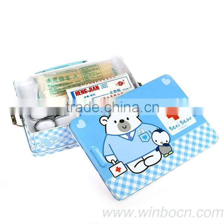 Tin household cartoon kids promotional box