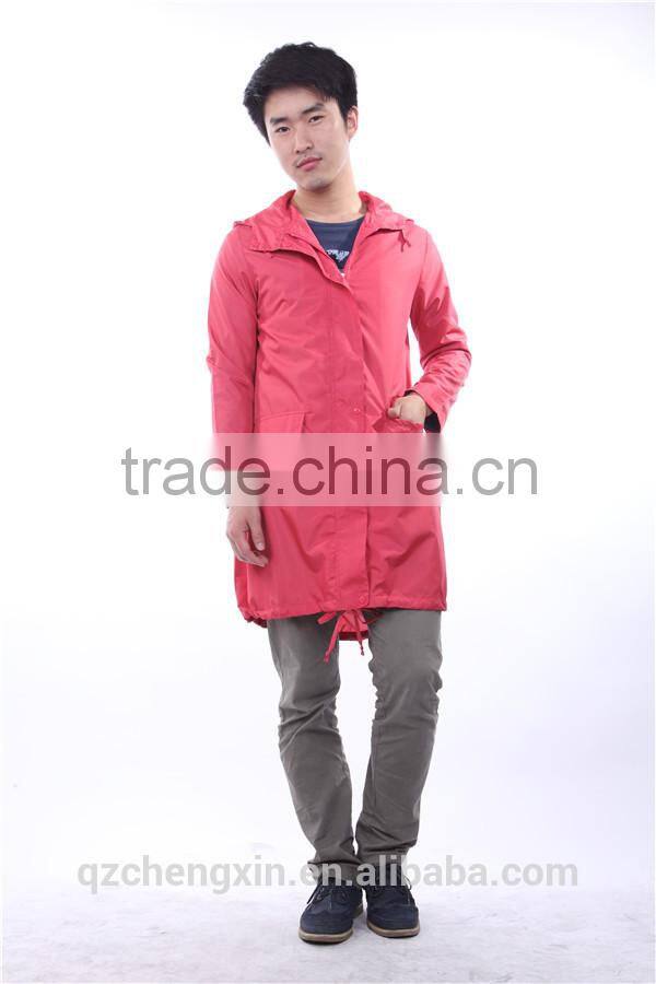 alibaba waterproof red raincoat fabric