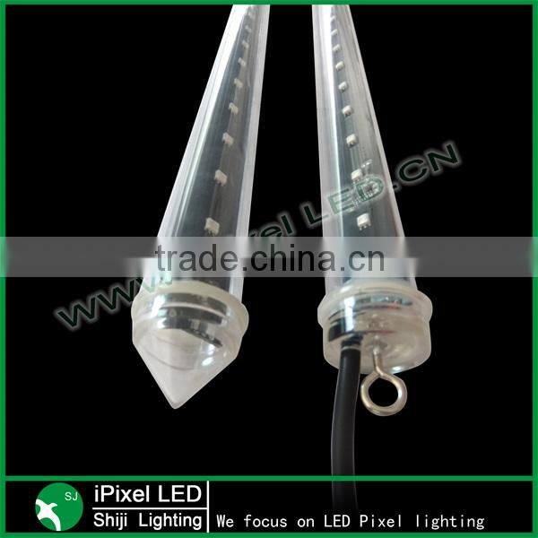 3d Addressable meteor led tube 18W rain drop working with madrix artnet