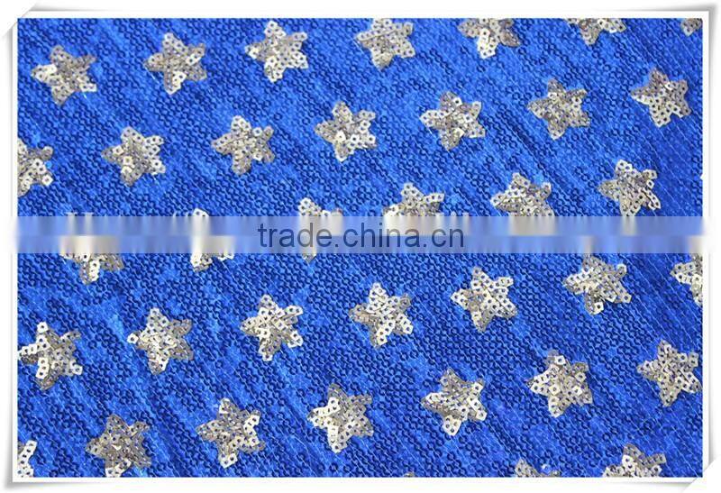 Fashion Spandex indian dresses sequin mesh fabric available in stock