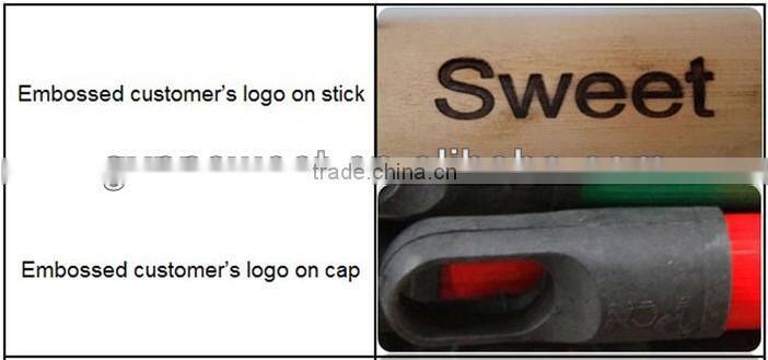 Plastic Thread Coated Wooden Broom Handles
