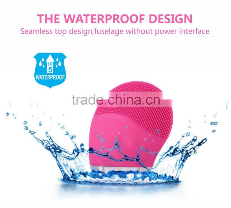 new hotsale Korea deeply cleaning facial brush for Skin care ultrasonic facial exfoliating brush / exfoliating body brush
