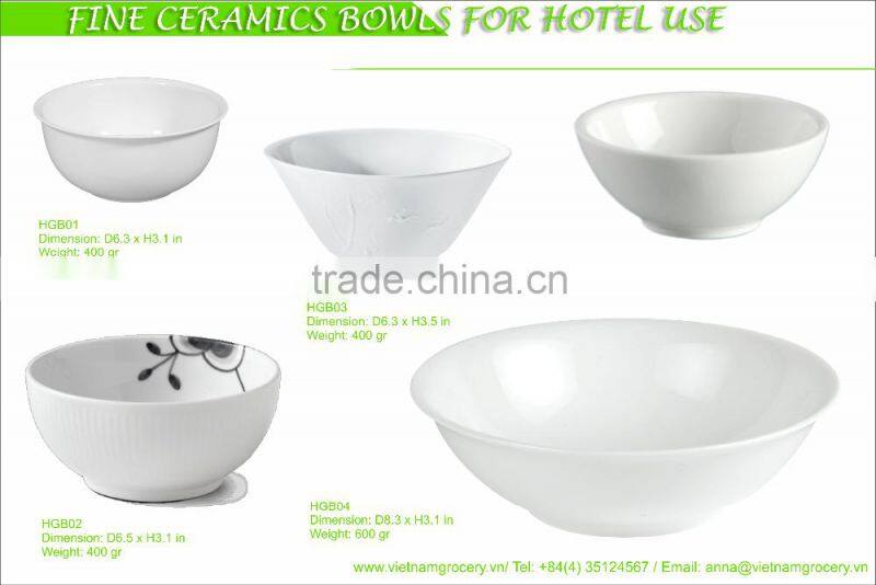 Vietnam Premium-Quality Ceramics Bowls For Hotel Use