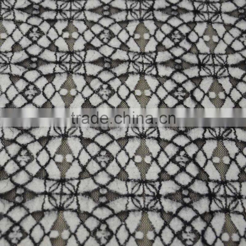 Two color mi brushed spande african lace fabrics