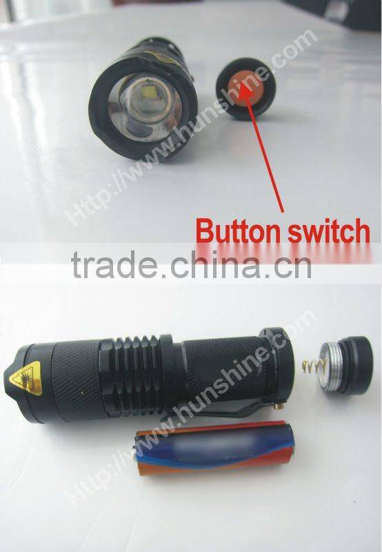 q5 adjustable focus clip led flashlight