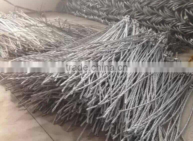 Fence netting for slope protection
