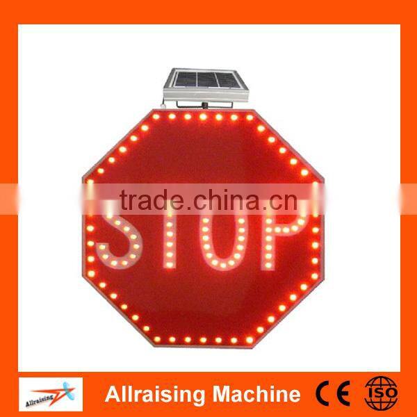Traffic safety various message informative traffic sign with solar panel