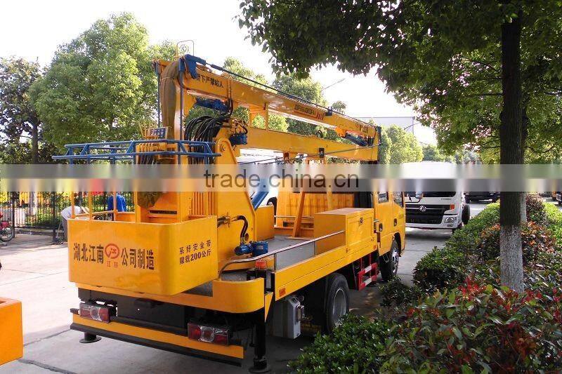 Dongfeng 12~16meters hydraulic aerial cage from original factory for sale