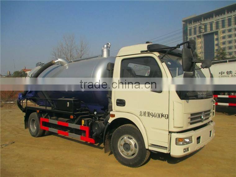 dongfeng 4*2 sewage truck with 4 cbm sewage suction truck for sale