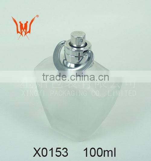 Chinese perfume bottles with silver collar and clear cap